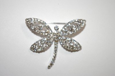 +MBA #20-680  Imagine Designs Clear Crystal Dragonfly Pin