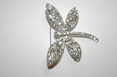 +MBA #20-680  Imagine Designs Clear Crystal Dragonfly Pin