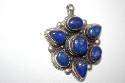 +MBA #20-321    7 Stone Blue Lapis Pendant