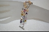 +  Charles Winston Three Strand Multi Colored CZ & Created Pearl Bracelet