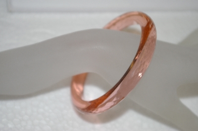 +MBA #20-433  Rare Pink Glass Bangle Bracelet
