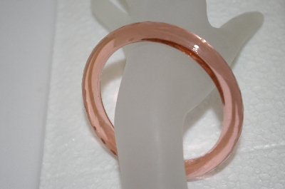 +MBA #20-433  Rare Pink Glass Bangle Bracelet