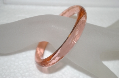 +MBA #20-433  Rare Pink Glass Bangle Bracelet