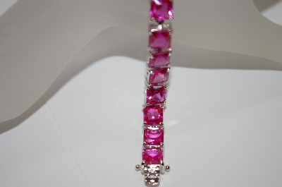 +MBA #20-427  Charles Winston Created Pink Sapphire Bracelet