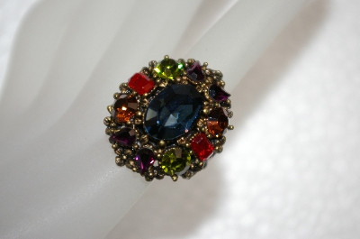 +MBA #20-057  "Sweet Romance Multi Colored Stone Ring