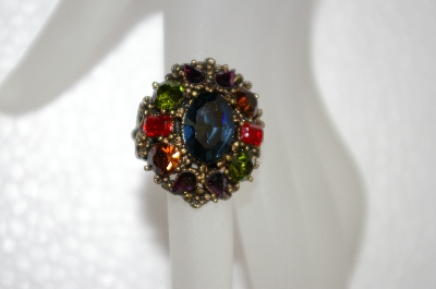 +MBA #20-057  "Sweet Romance Multi Colored Stone Ring