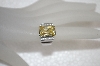 +MBA #20-052  Designer "FAS" Square Cut Canary  Yellow CZ Ring