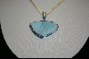 +MBA #DZP    "Geometric Shaped Blue Turquoiese Pendant