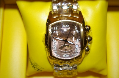 +MBA #21-036C   2002  Invicta Unisex Gold Tone Lupah Watch