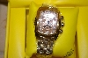 +MBA #21-036C   2002  Invicta Unisex Gold Tone Lupah Watch