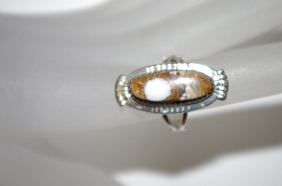 +MBA #21-696    Artist Signed "P" Crazy Horse Sterling Ring