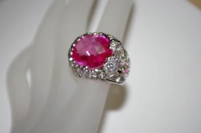 +MBA #21-558  Charles Winston Bold Created Pink Sapphire Ring