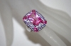 Charles Winston Created Pink Sapphire & Amethyst CZ Ring