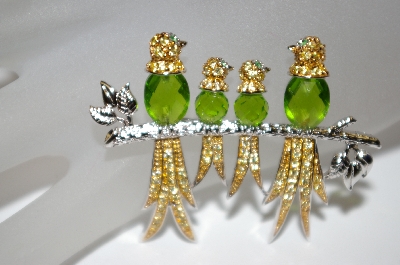 + MBA #21-294  "Charles Winston Green Four Birds On A Branch Pin