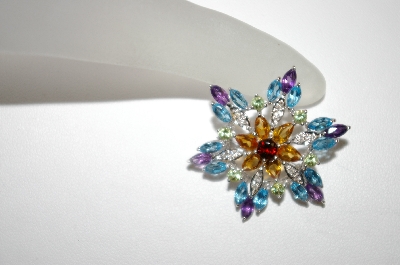 +MBA #21-286B  "14K WG Gemstone & Diamond Pin/Pendant