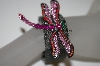 +MBA #21-245  "Antiqued Metal Mesh Dragonfly Bracelet