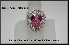 +MBA #21-111 Charles Winston Pink & Clear CZ Dazzle Ring