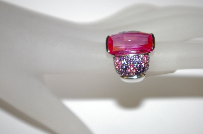 +MBA #21-186  Charles Winston Created Pink Sapphire & Lavender CZ Ring