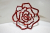 +MBA #18-384  Red Rose Crystal Pin/Pendant Combo