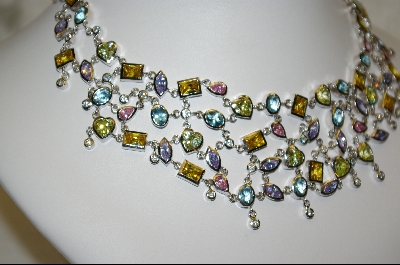 +Charles Winston 2005 Multi Colored CZ Necklace