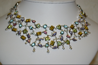+Charles Winston 2005 Multi Colored CZ Necklace