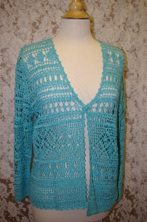 +MBA #16-047  "Peck & Peck Collection Hand Crocheted Cardigan