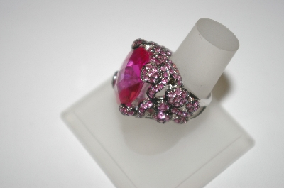 +  Charles Winston Bold Created Pink Sapphire Ring