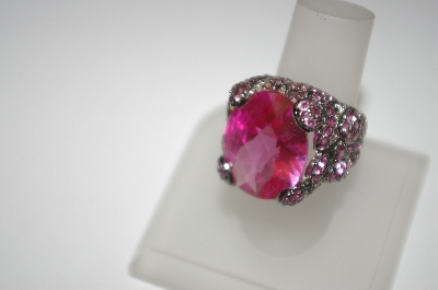 +  Charles Winston Bold Created Pink Sapphire Ring