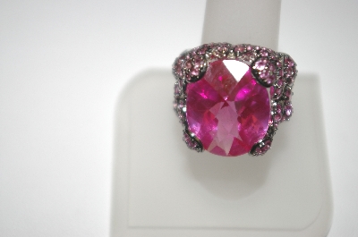 +  Charles Winston Bold Created Pink Sapphire Ring