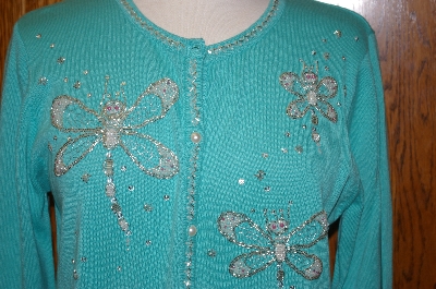+MBA #23-425  "Bob Mackie Dragonfly Beaded Sweater