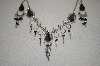 +MBA #24-015  Peruvian Black Onyx Necklace & Matching Earrings