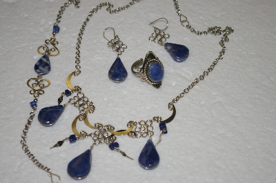 +MBA #24-087  Peruvian Blue Sodalita 4 Piece Set