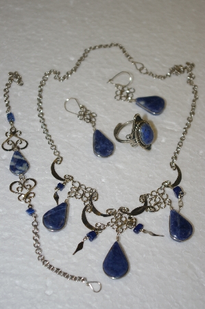 +MBA #24-087  Peruvian Blue Sodalita 4 Piece Set