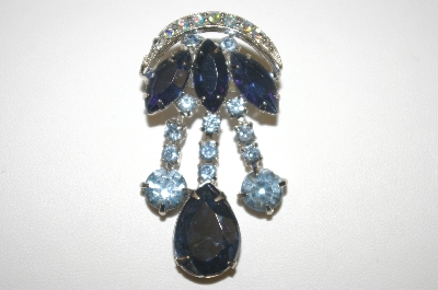 +MBA #24-275  Blue Crystal Pin