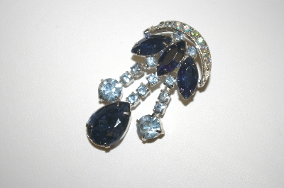 +MBA #24-275  Blue Crystal Pin