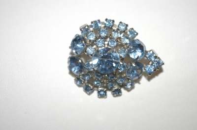 +MBA #24-233  Light Blue Crystal Rhinestone  Pin