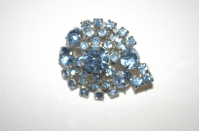 +MBA #24-233  Light Blue Crystal Rhinestone  Pin