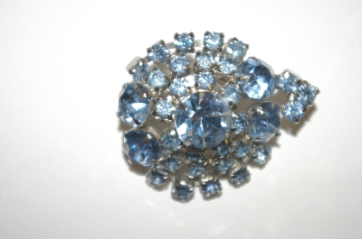 +MBA #24-233  Light Blue Crystal Rhinestone  Pin