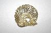 +MBA #24-241  Gold Plated Glass Pearl & Crystal Pin