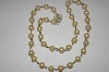 +MBA #21-148  Faux Glass Pearl  Necklace With Jeweled Clasp 