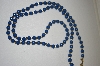 +MBA #24-145  "Monet Acrylic Blue Bead Necklace