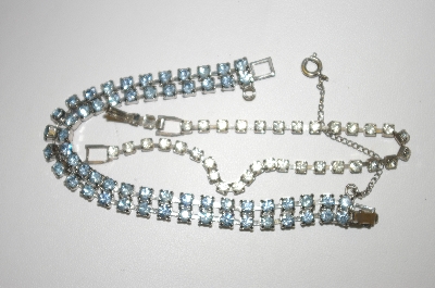 **Set Of Three Two Crystal Bracelets & 1 Pair Screw Back Earrings