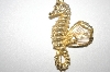 +MBA #24-285  Gold Plated Sea Horse Pin