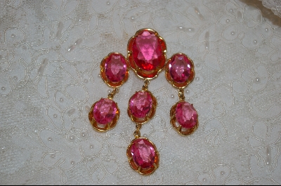 +MBA    Antique Pink Acrylic Brooch