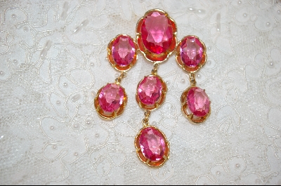 +MBA    Antique Pink Acrylic Brooch