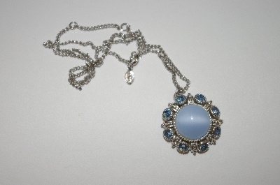 +MBA #24-452  Avon In Blues Avon Pendant With 18" Chain