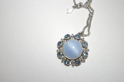 +MBA #24-452  Avon In Blues Avon Pendant With 18" Chain