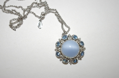 +MBA #24-452  Avon In Blues Avon Pendant With 18" Chain