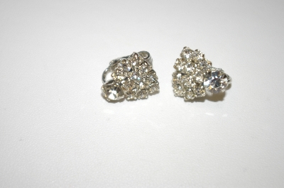 +MBA #24-512  "Lot Of (3)  Pairs Of Rhinestone Earrings