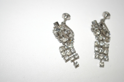 +MBA #24-512  "Lot Of (3)  Pairs Of Rhinestone Earrings